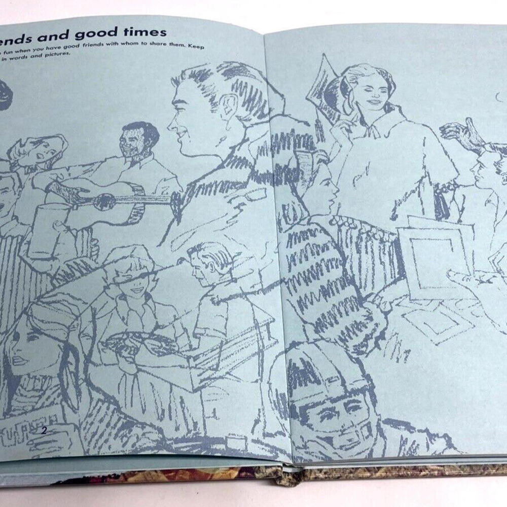 Vintage 1970s Scrapbook Memory Book High School Senior Memories